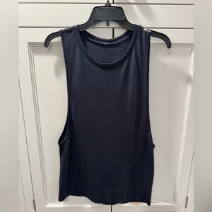 Lululemon Navy Blue Mesh Running Tank Top